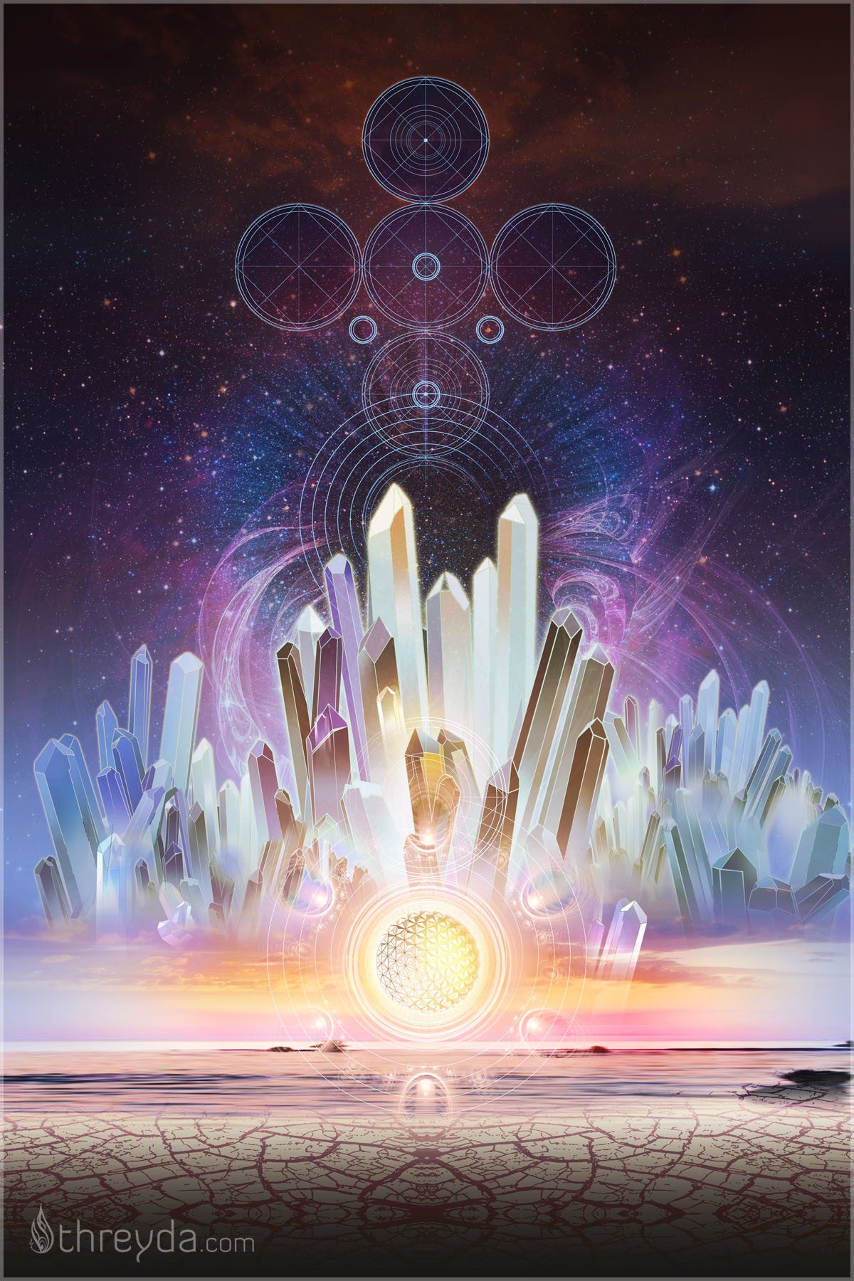 Crystalline Dreams by Mugwort , Art Print - Mugwort, Threyda