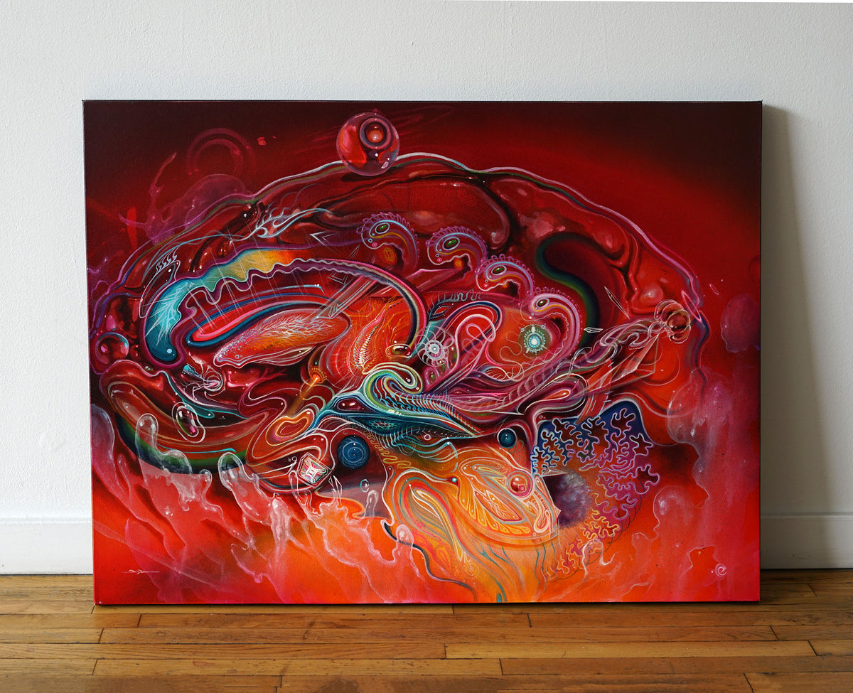 Thinking Clearly Original Painting by Brian Scott Hampton x E Howard - 48 Hour Auction