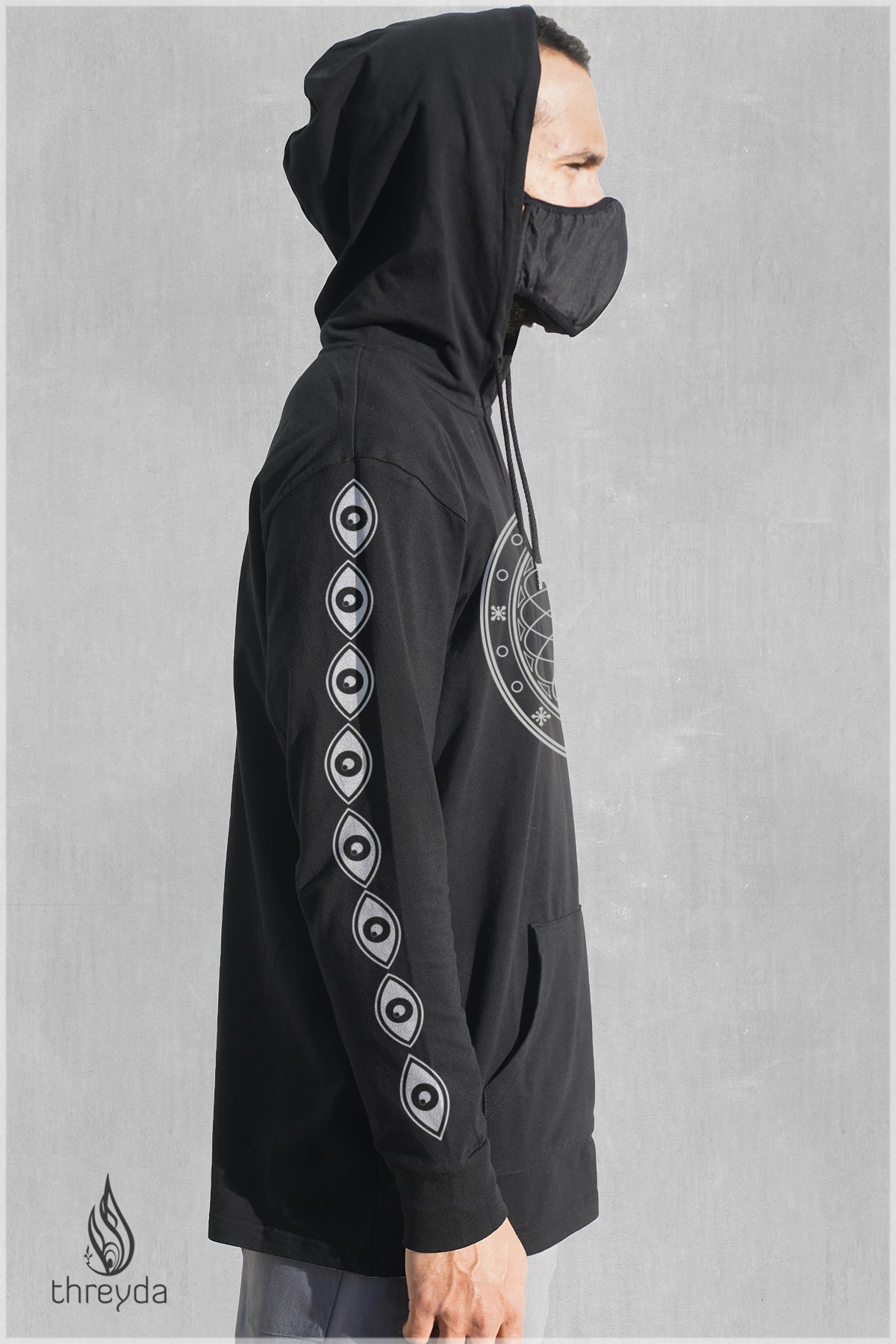 Halo Screenprint Lightweight Pullover by Threyda