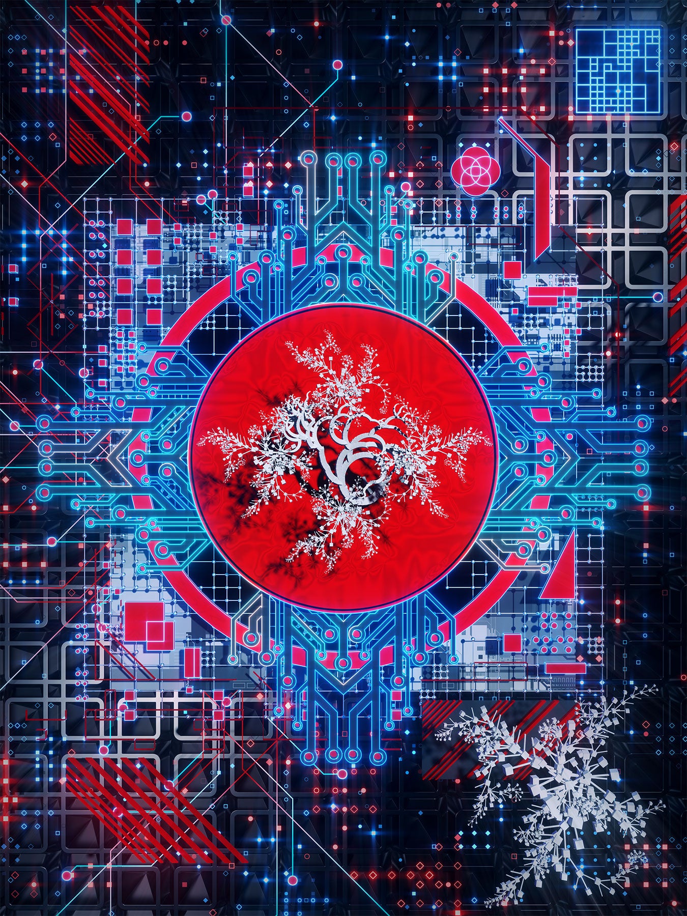 Circuitree Stretched Canvas by Keith Anderson x Andrew Zeuske - 72 HOUR AUCTION