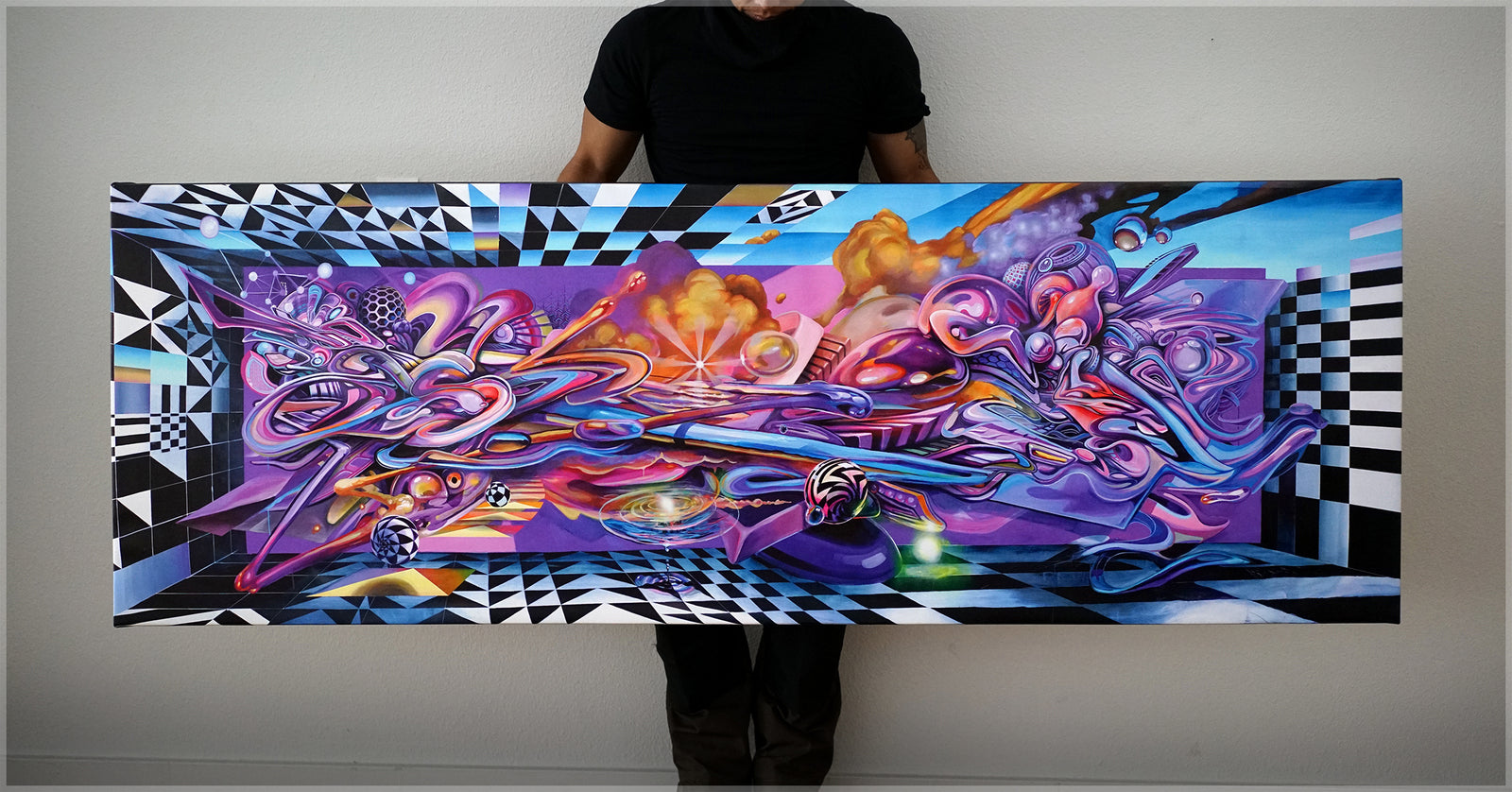 Paradigm Stretched Canvas Print by Threyda x Apex