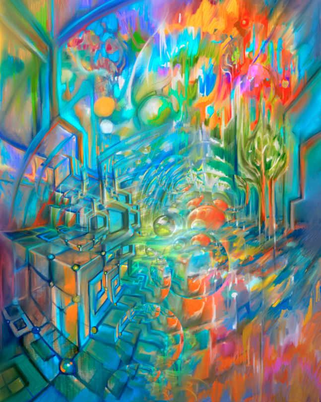 Holographic mirage by Fabian Jimenez - 1 of 1 Giclee Print