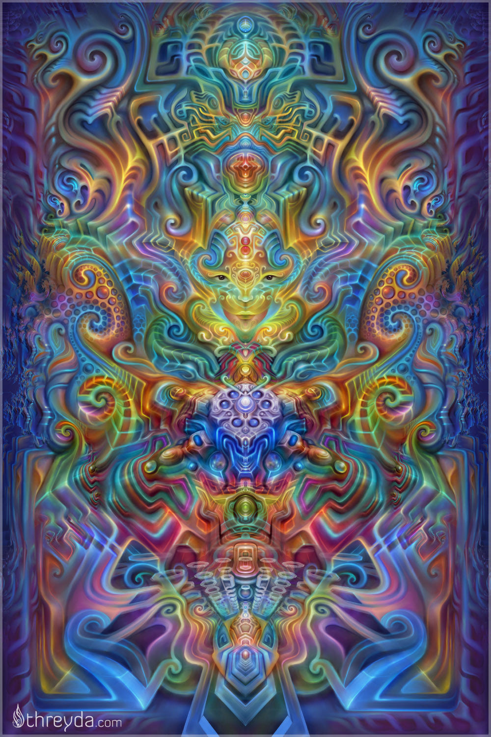 Holographic Alter by Fabian Jimenez , Art Print - Fabian Jimenez, Threyda