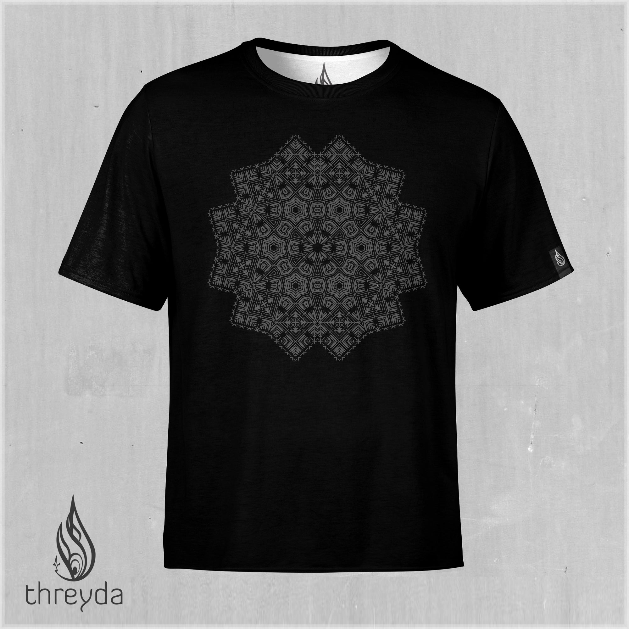 Selva Cotton Tee by Kris Davidson - Grey