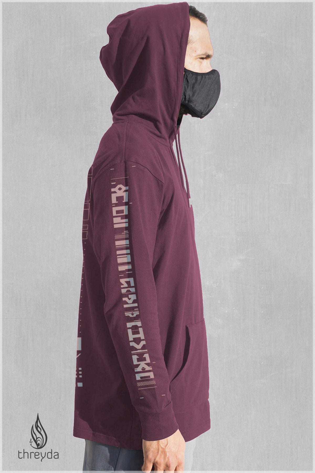 Data Screenprint Lightweight Pullover by Kimi Takemura