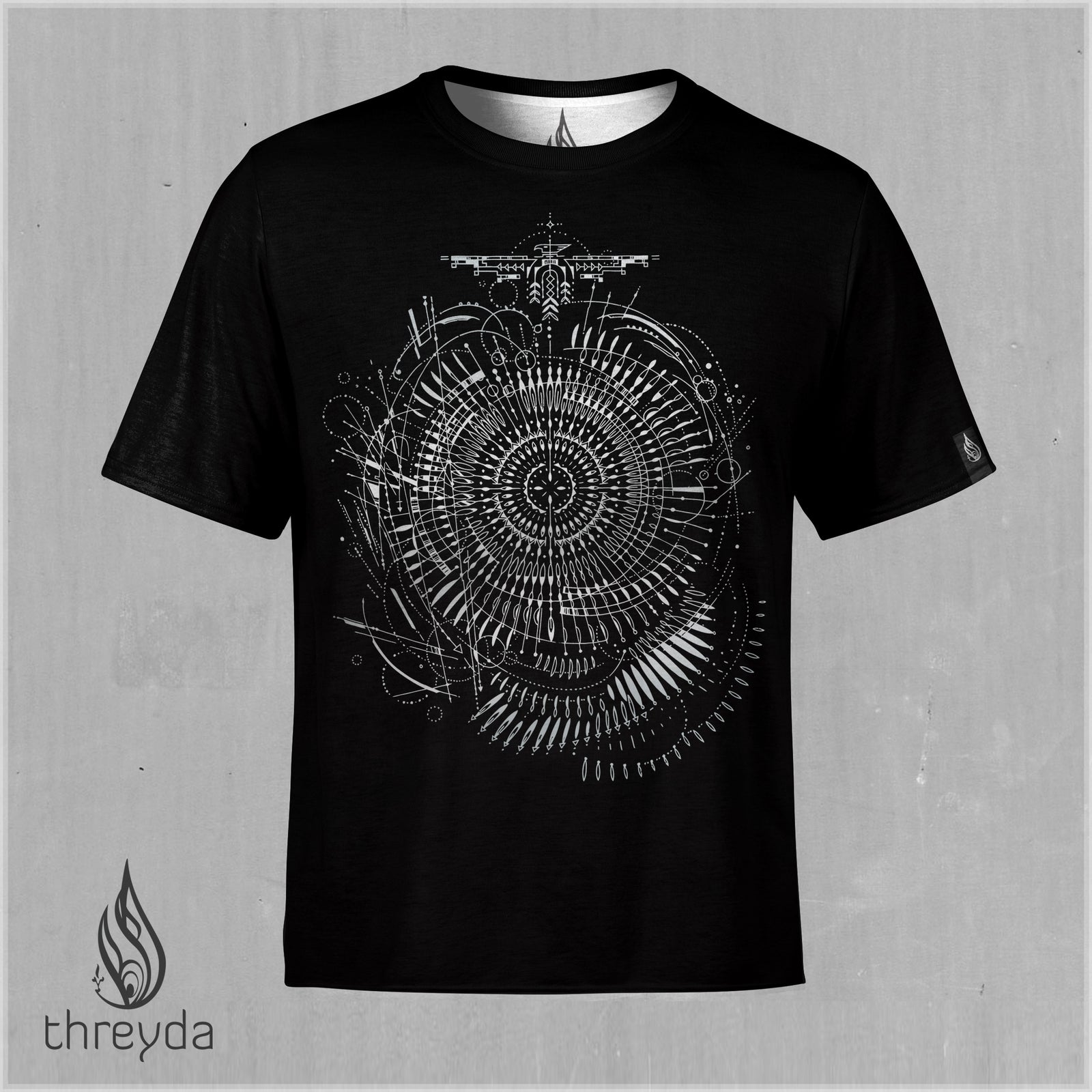 First Flight Silver Screenprint Tee by Kris Davidson