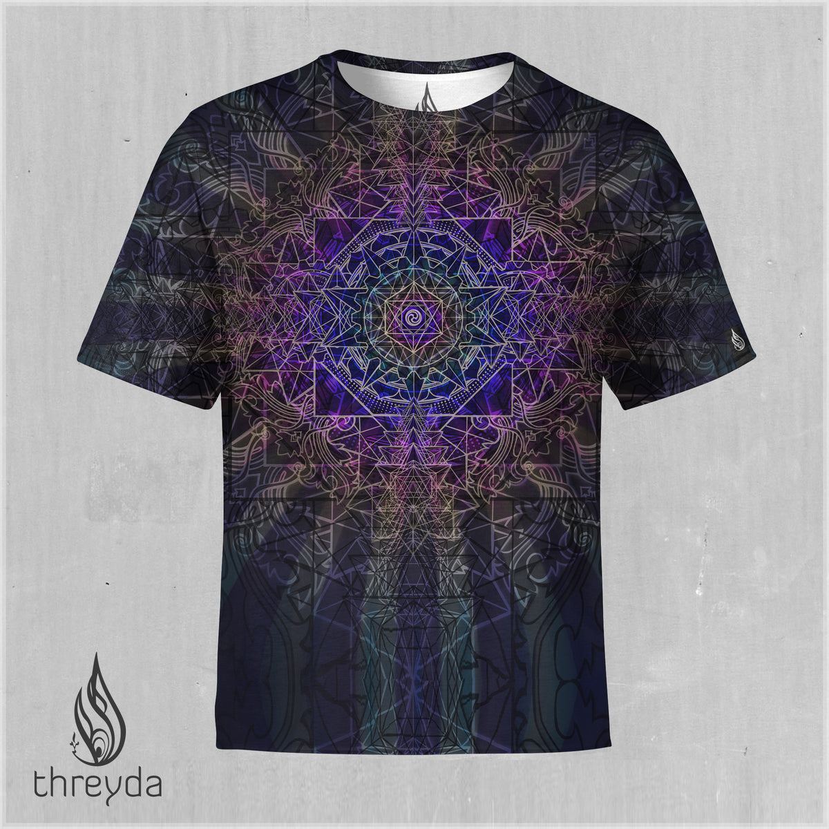 Sri Yantra Sublimation Tee by Kimi Takemura