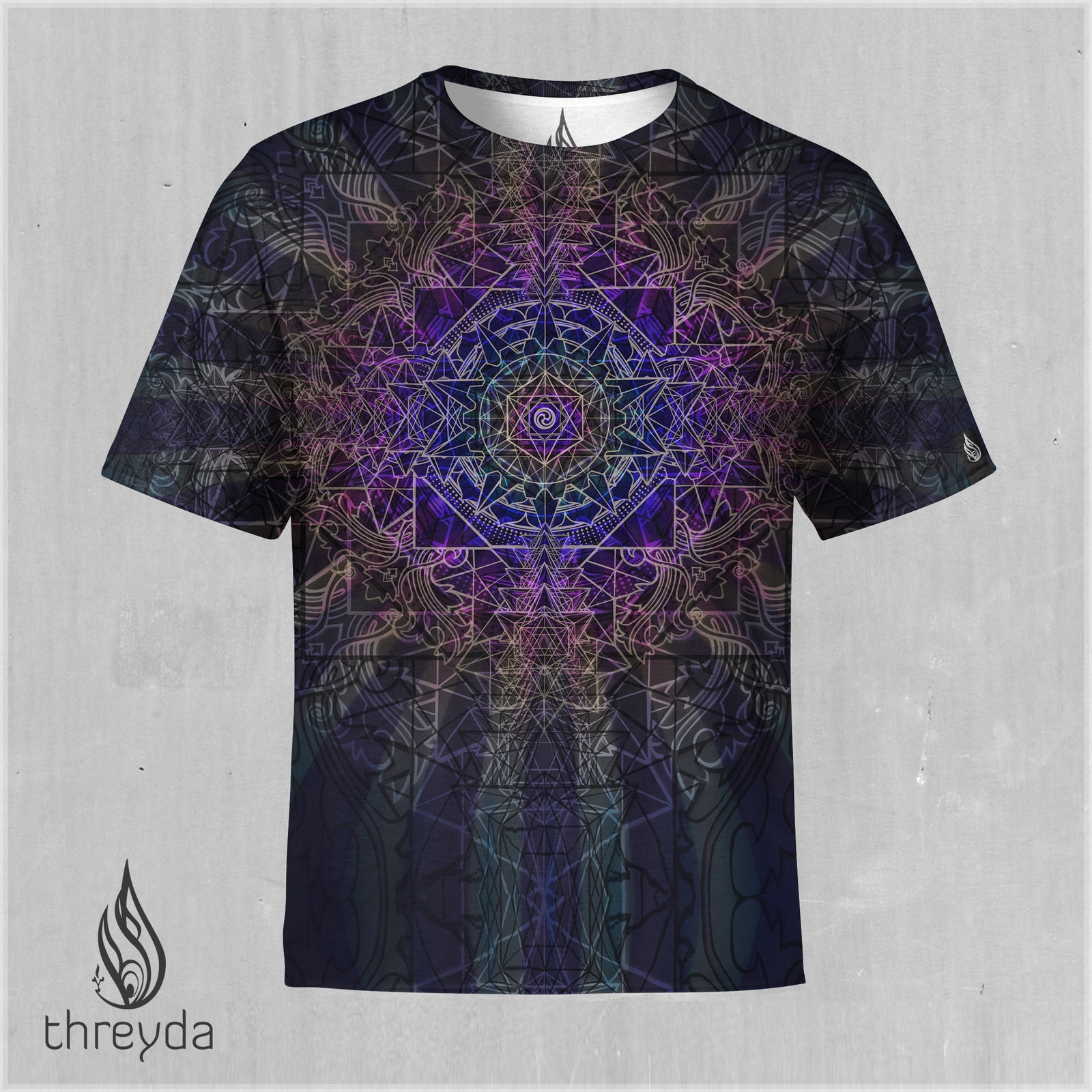 Sri Yantra Sublimation Tee by Kimi Takemura