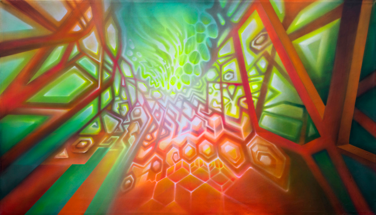 Tessellate Original Painting by Fabian Jimenez