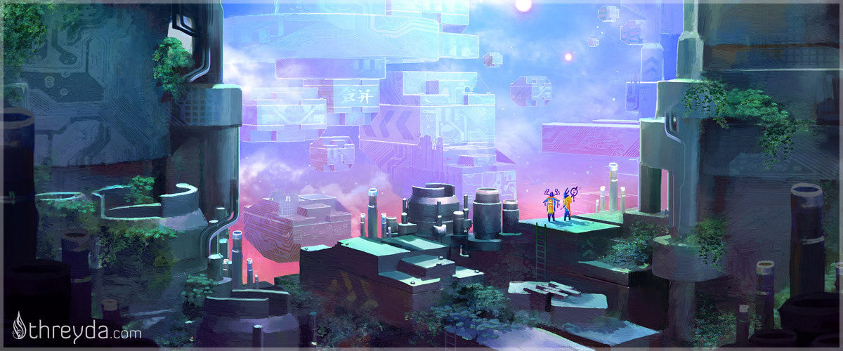 Searching for the Dimensions We Left Behind by Justin Totemical , Art Print - Justin Totemical, Threyda