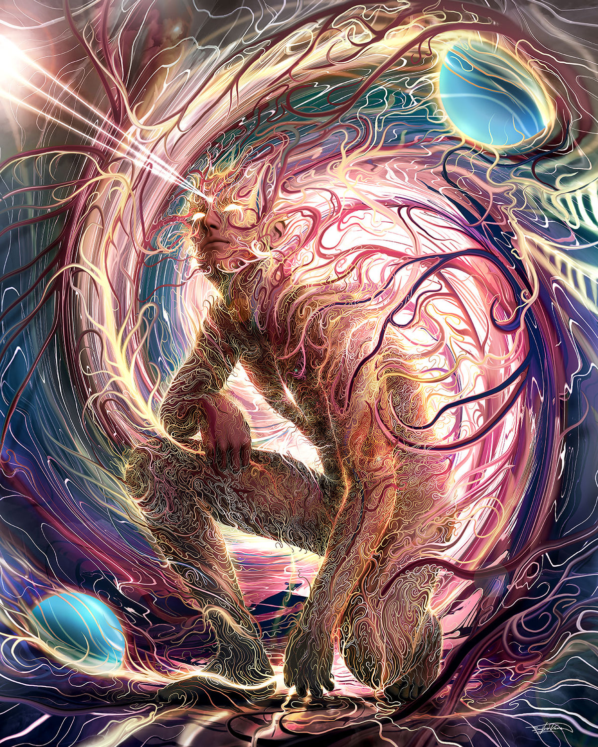 Through The Spiral by Silvio Vieira