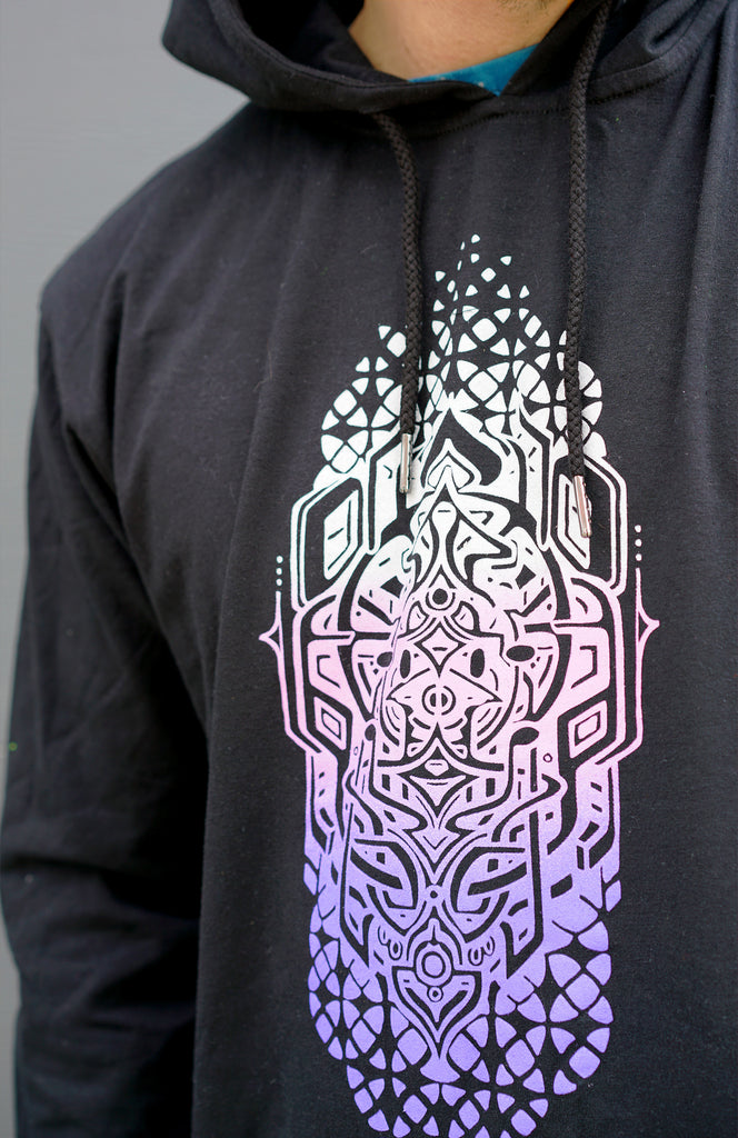 Key Fade Lightweight Screenprint Pullover by Stephen Kruse