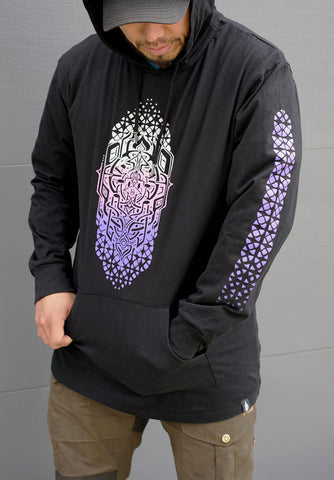 Key Fade Lightweight Screenprint Pullover by Stephen Kruse