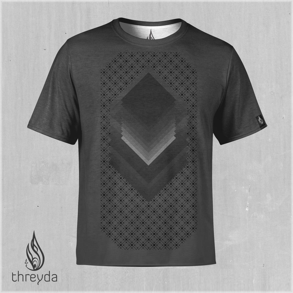 Block Sequence Sublimation Tee by Threyda
