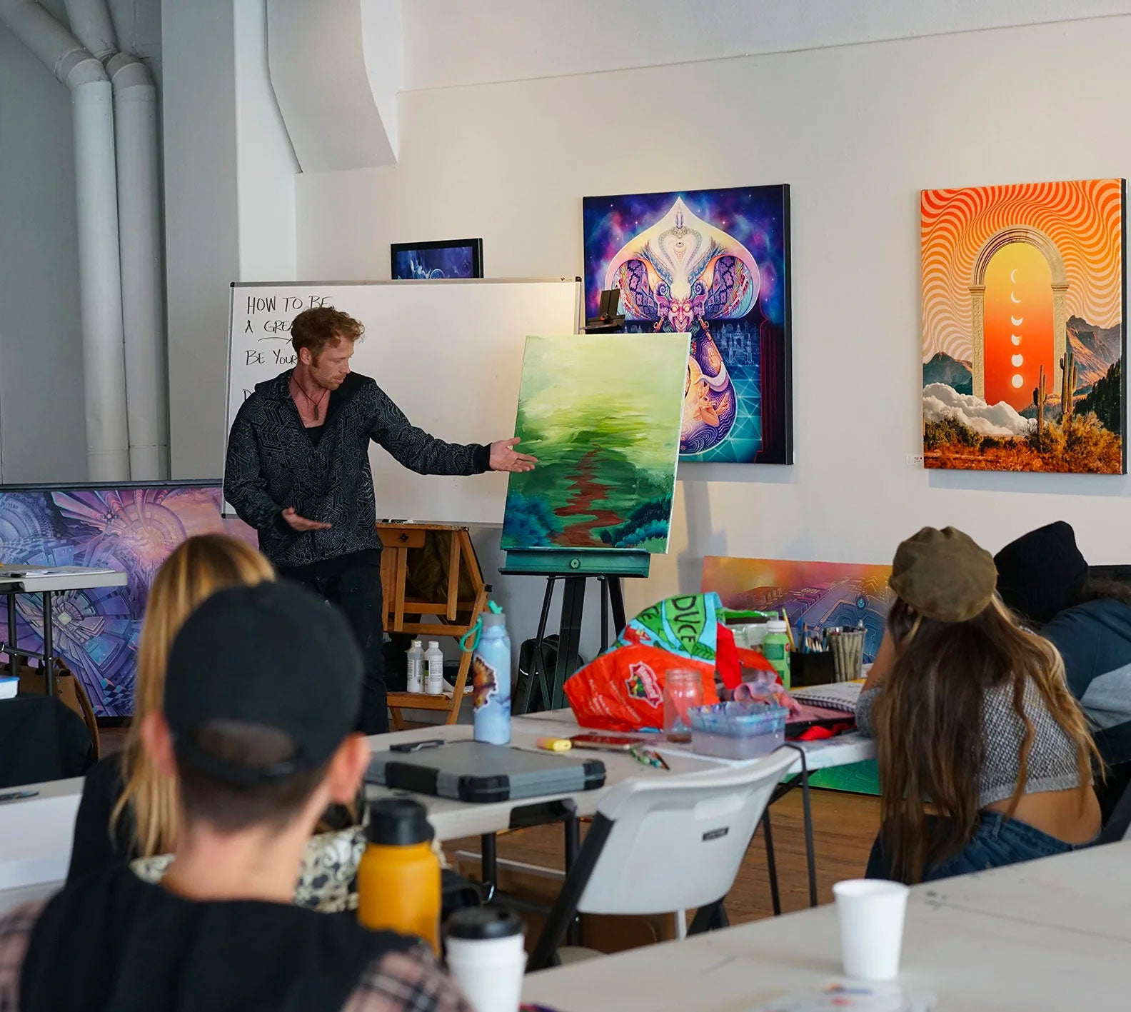 Threyda Art Class Streaming Video with Seth McMahon and Randal Roberts