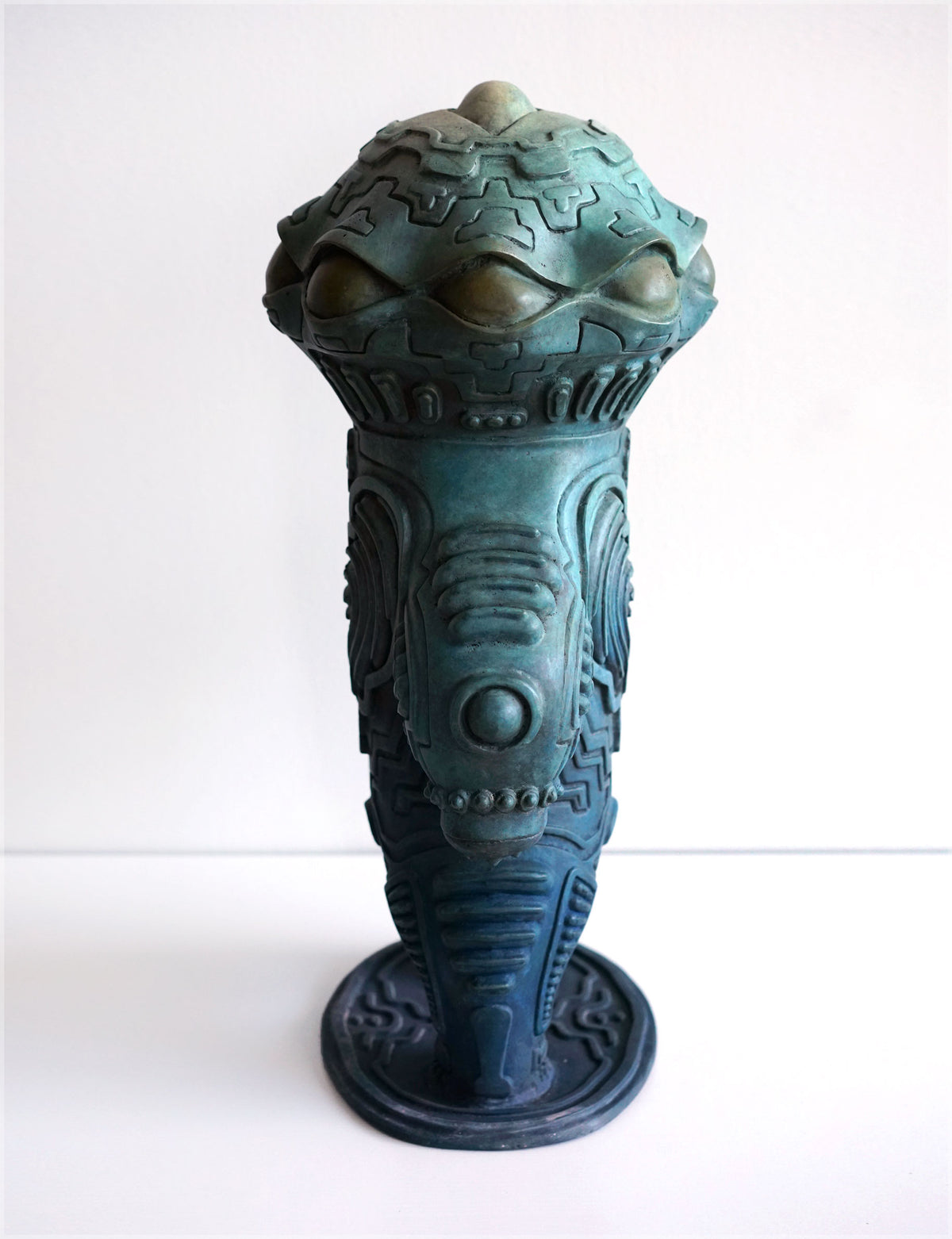 Alien Dogu Bronze Sculpture by Ben Ridgway