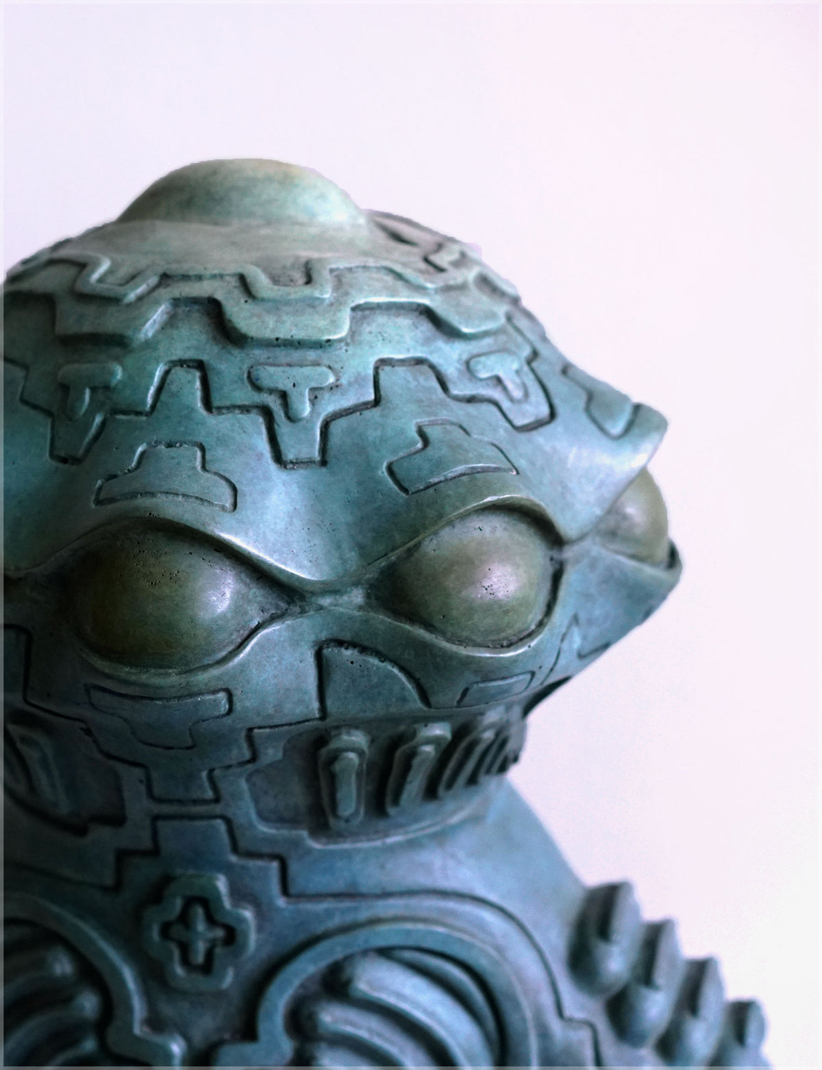 Alien Dogu Bronze Sculpture by Ben Ridgway