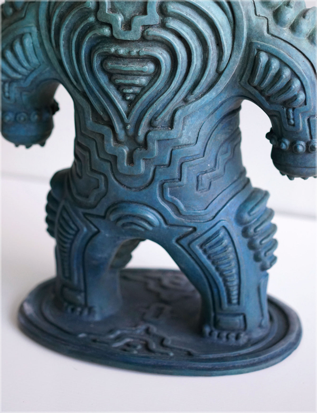 Alien Dogu Bronze Sculpture by Ben Ridgway