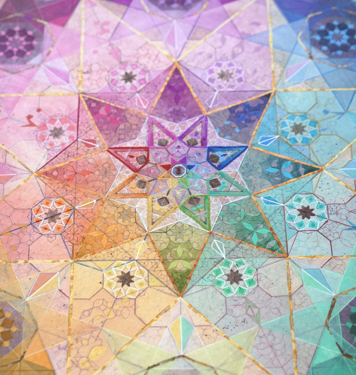 Archangel Michael XL Diecut Print by Adam One - 48 HOUR AUCTION