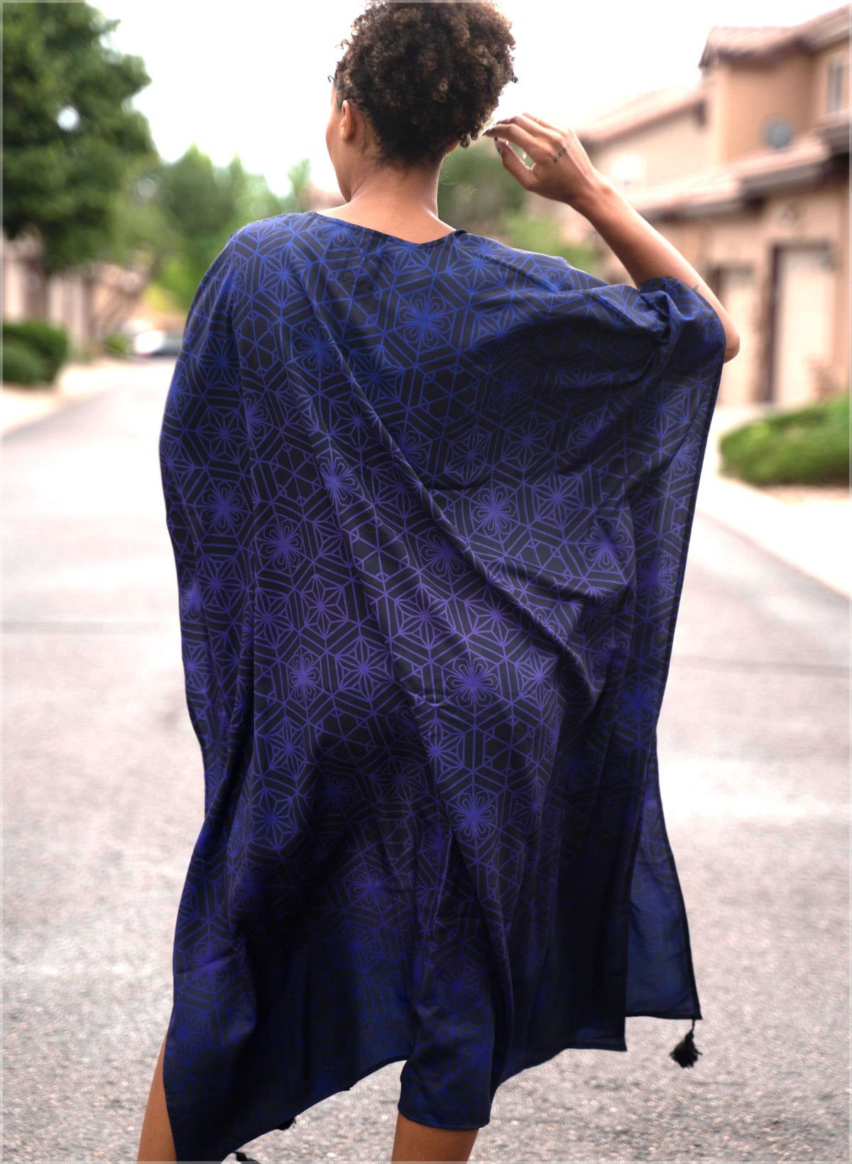 Alignment Long Kimono by Threyda