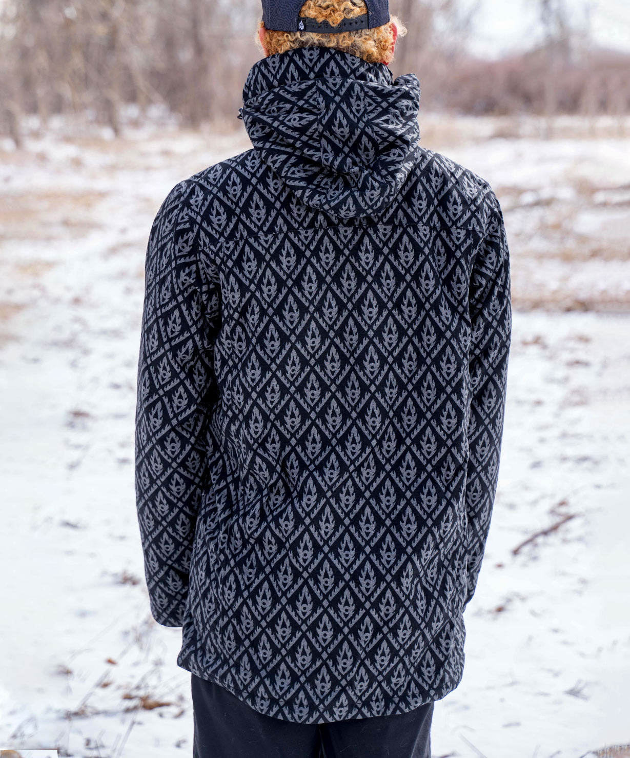 Great Turn Crown Onyx Sherpa Jacket by Alex Grey