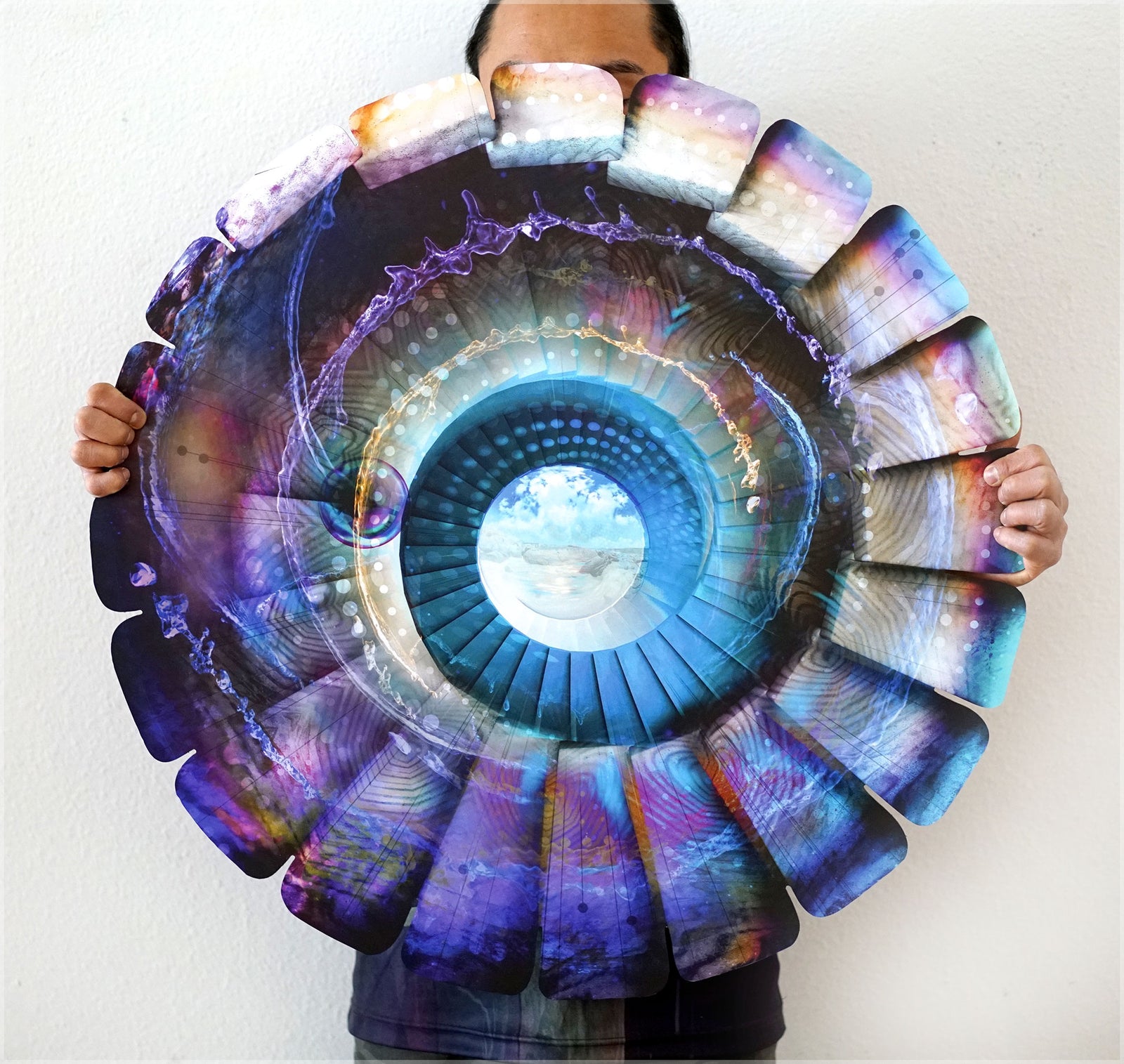 Element Decoder Aluminum Diecut Print by Peter Westermann