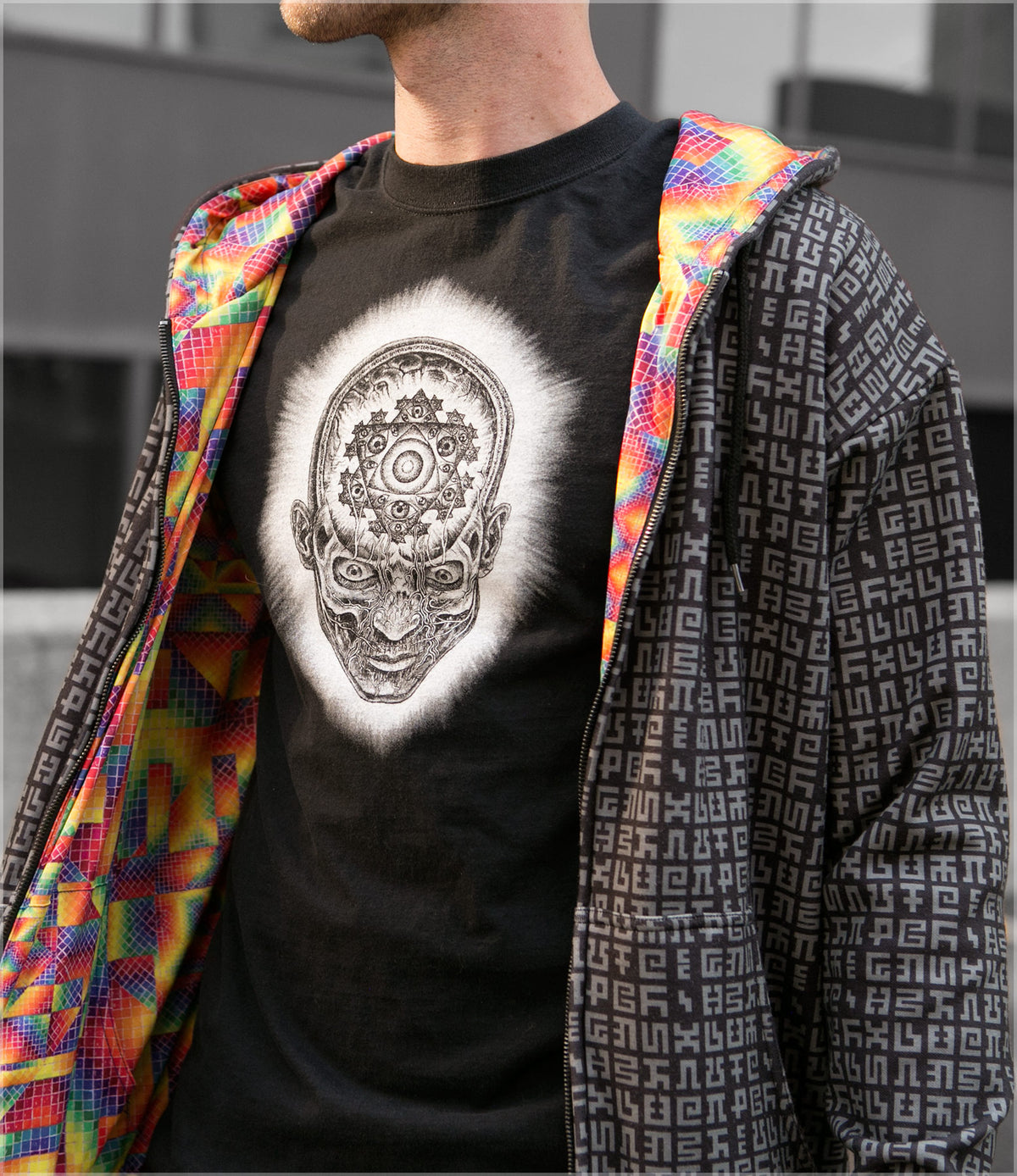 Realms of the Unpronounceable Heavyweight Hoodie by Allyson Grey