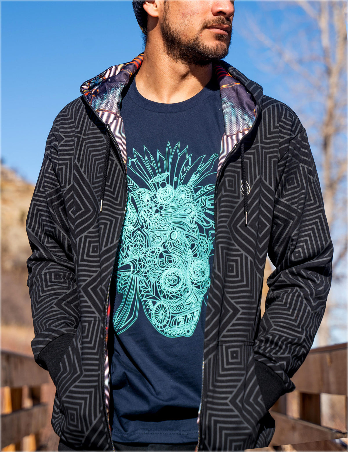 Tigris Midweight Reversible Hoodie by Matt Mills