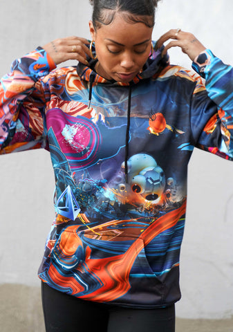 Equiblitts Sublimation Pullover Hoodie by Android Jones