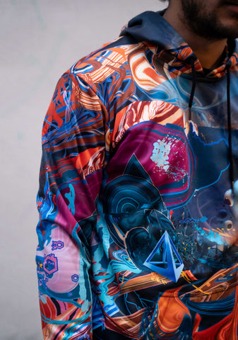 Equiblitts Sublimation Pullover Hoodie by Android Jones