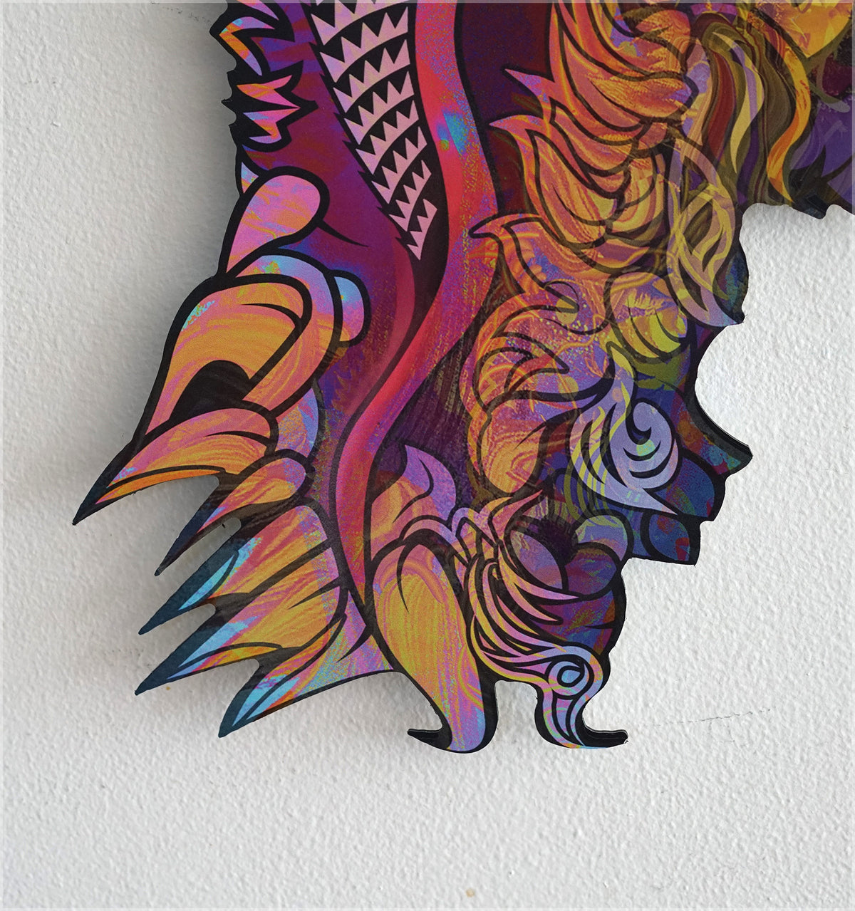 Hummingdragon XL Aluminum Print by Android Jones