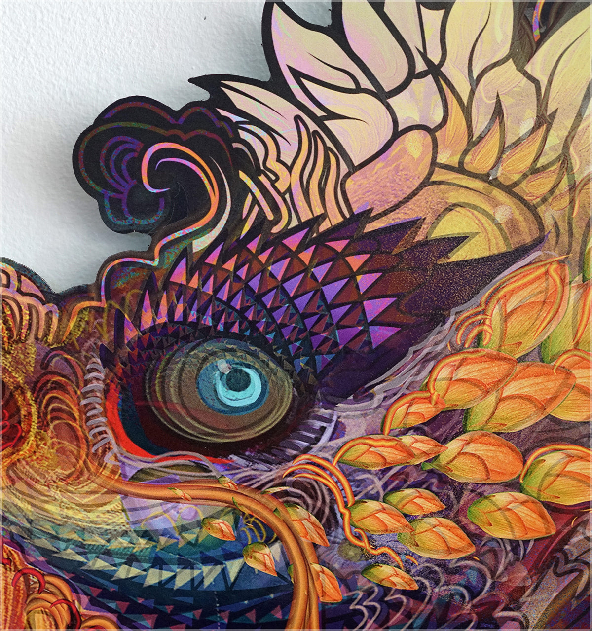Hummingdragon Aluminum Print by Android Jones