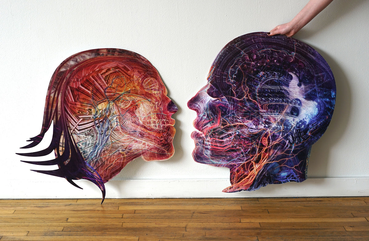 Electric Love 1 of 1 Aluminum Print Set by Android Jones