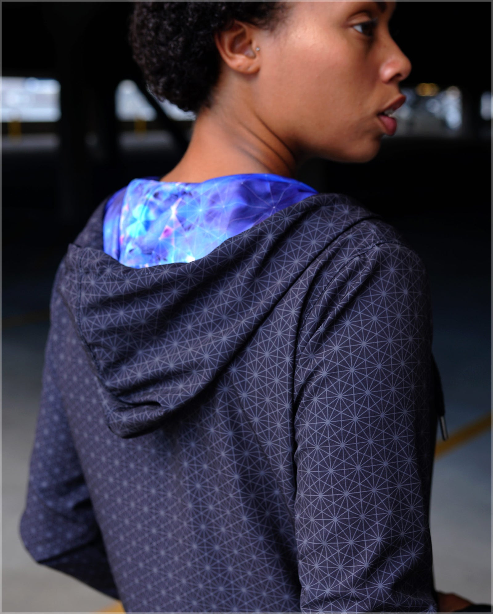 Nebula Lightweight Reversible Satin Women's Jacket by Andy Gilmore - Ships 09/2019