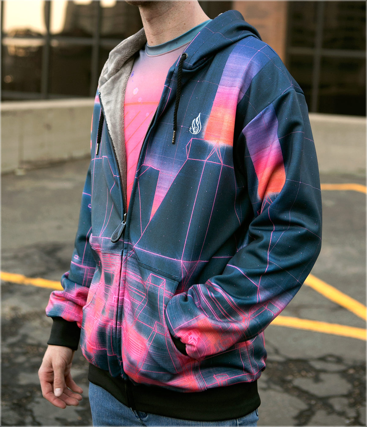 Tron Sherpa Hoodie by Beeple