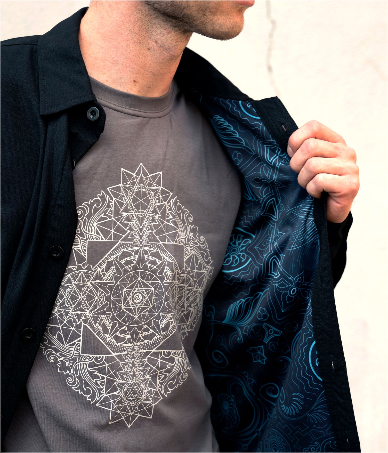 Arc Blue Button Down Shirt by Mugwort