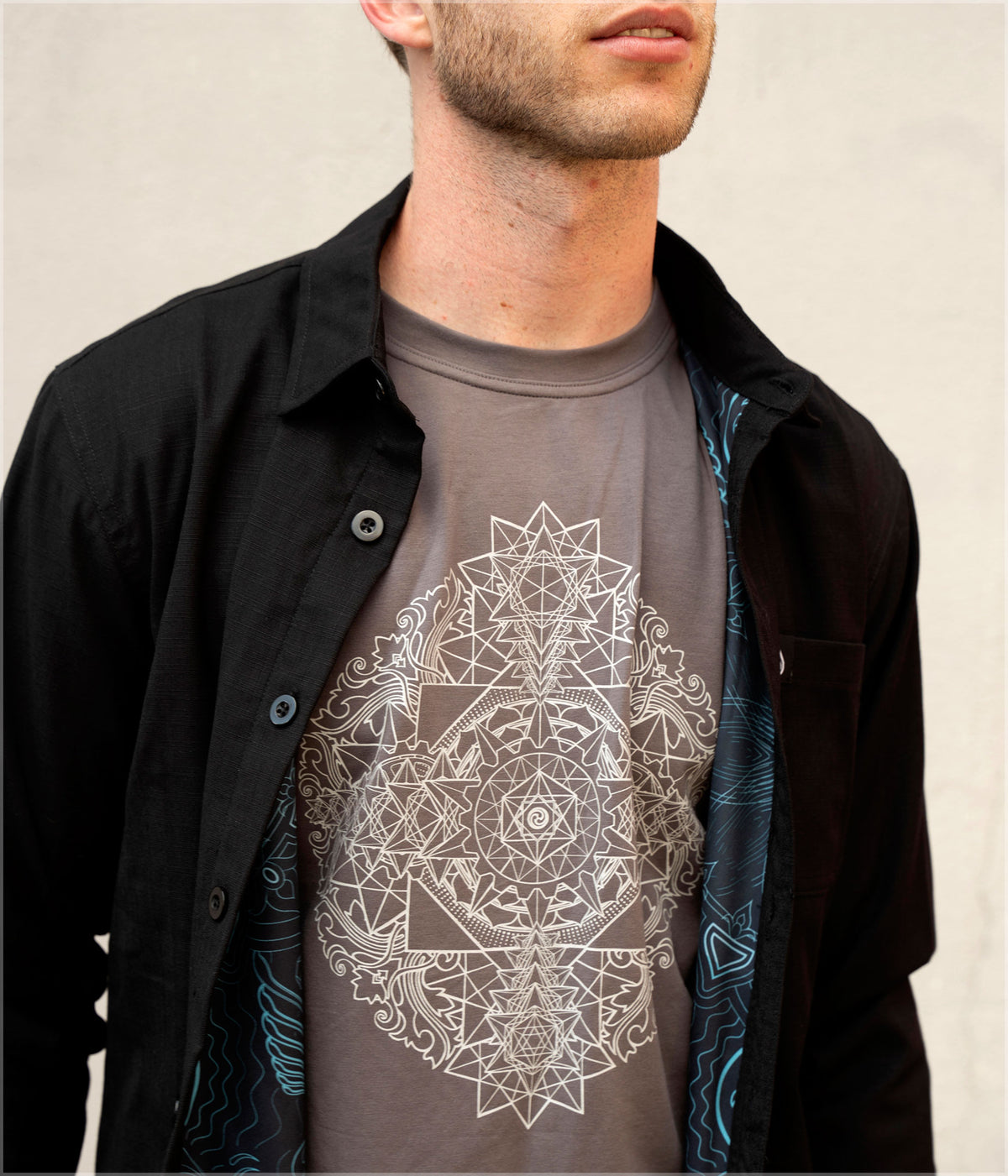 Arc Blue Button Down Shirt by Mugwort