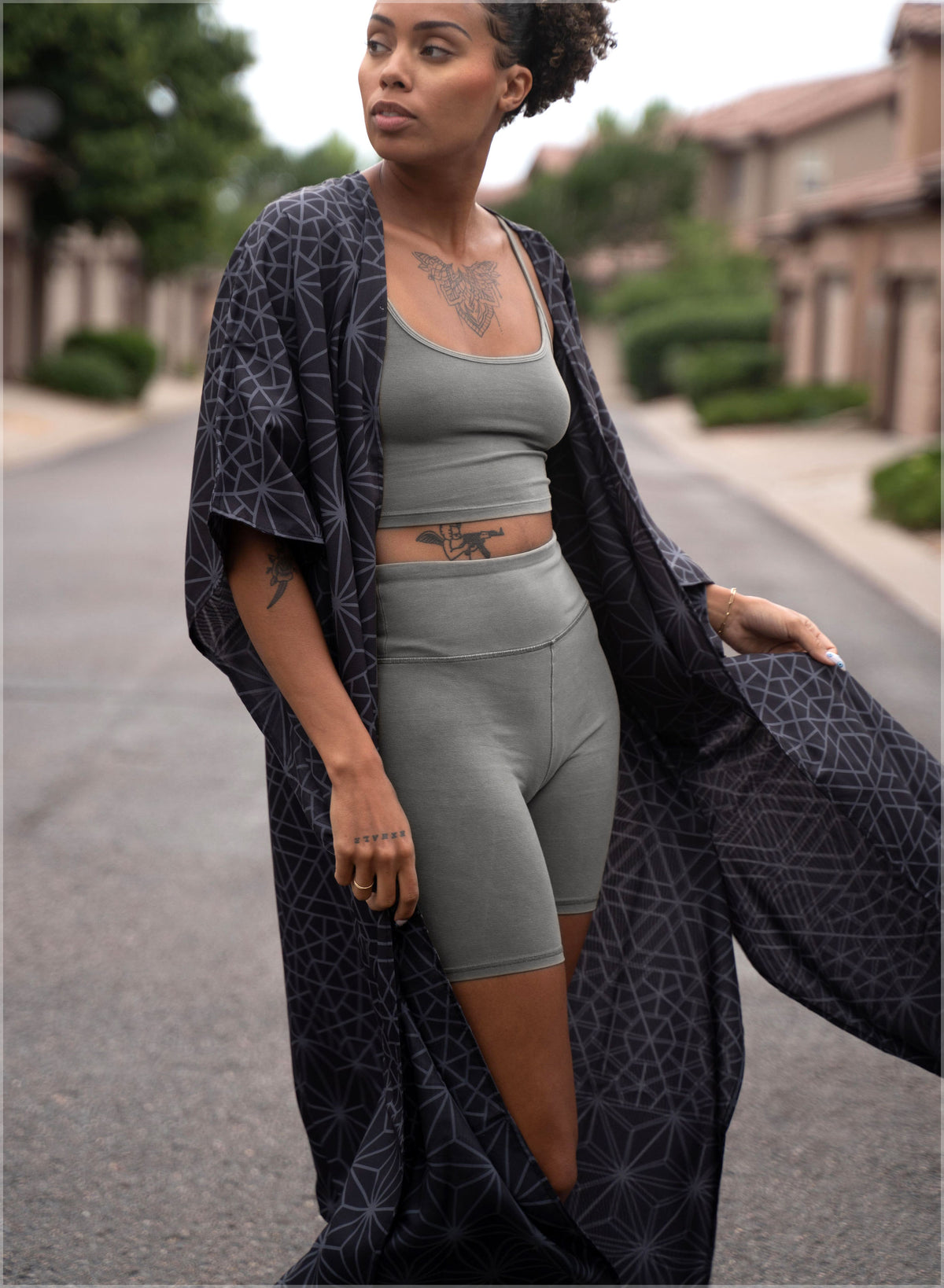 Asana Long Kimono by Threyda