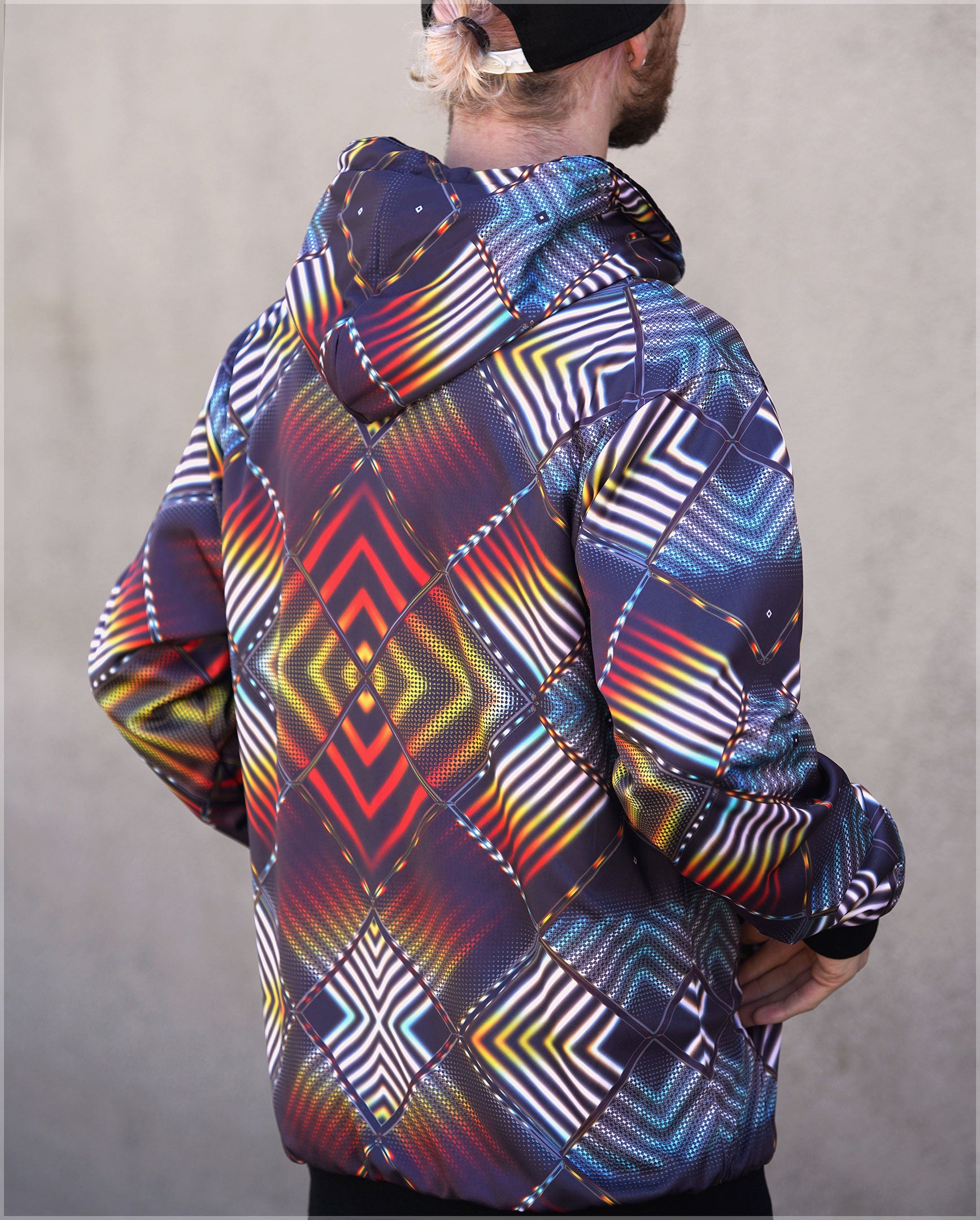 Tigris Midweight Reversible Hoodie by Matt Mills   Threyda Art and