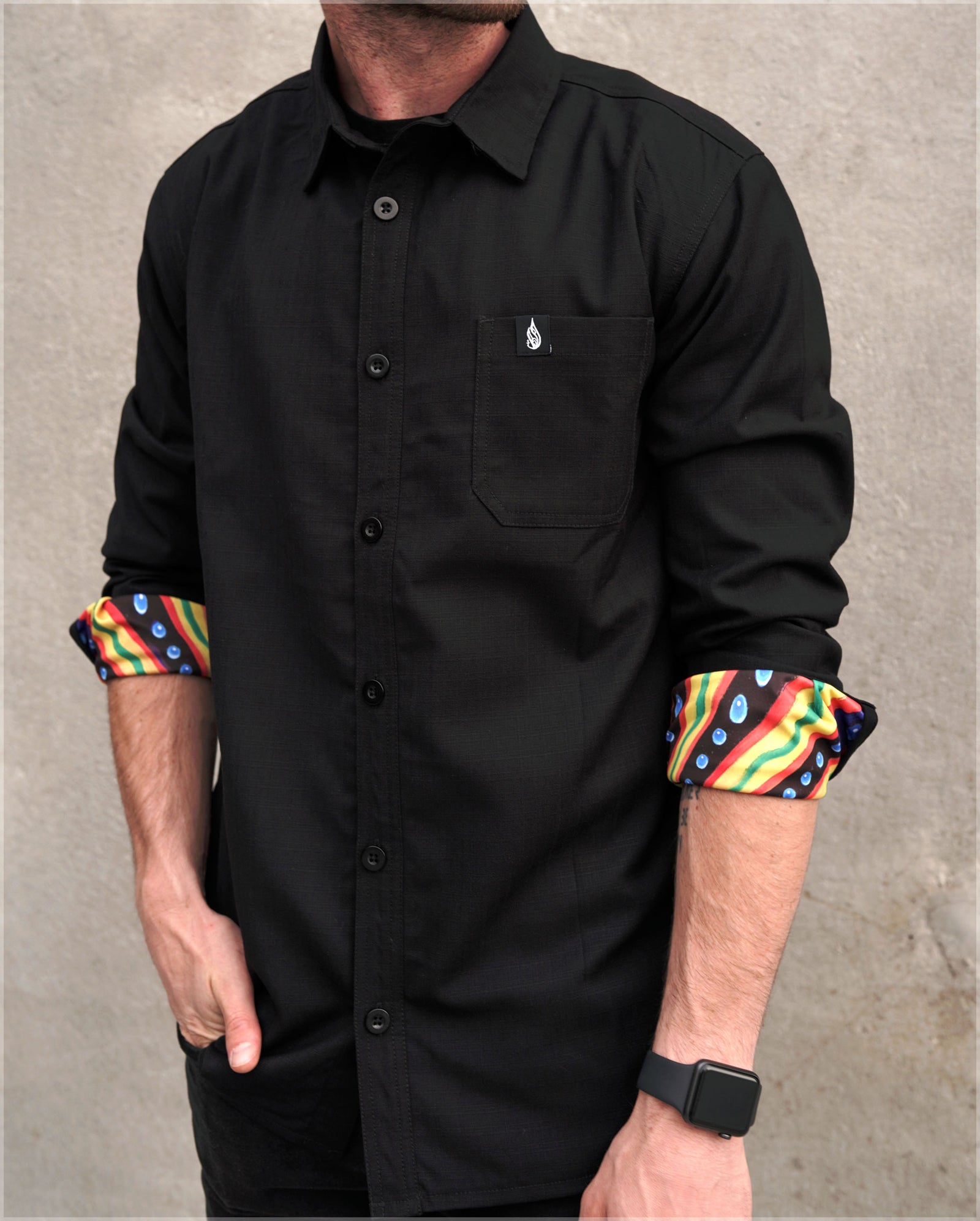 Bardo Being Button Down by Alex Grey