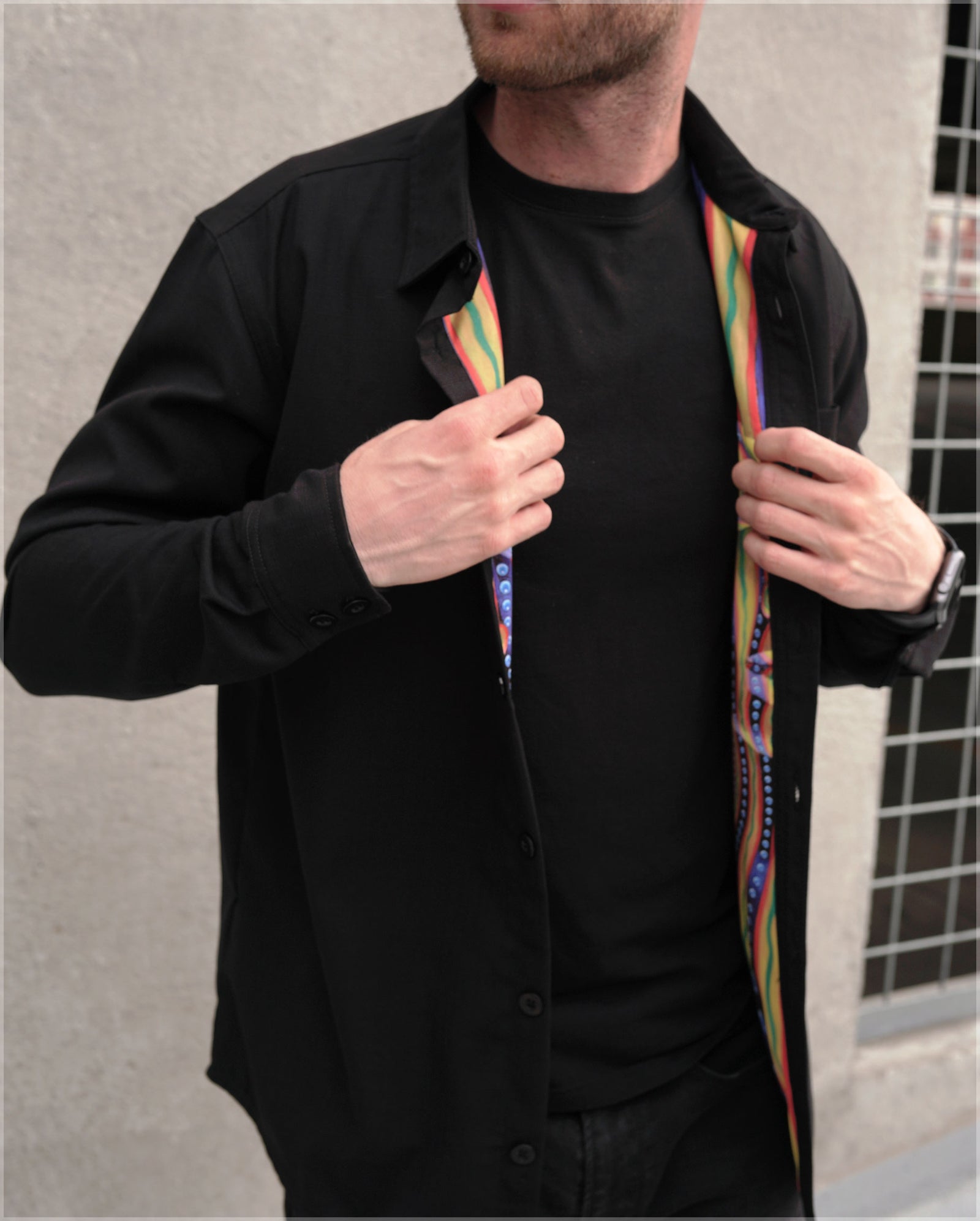 Bardo Being Button Down by Alex Grey