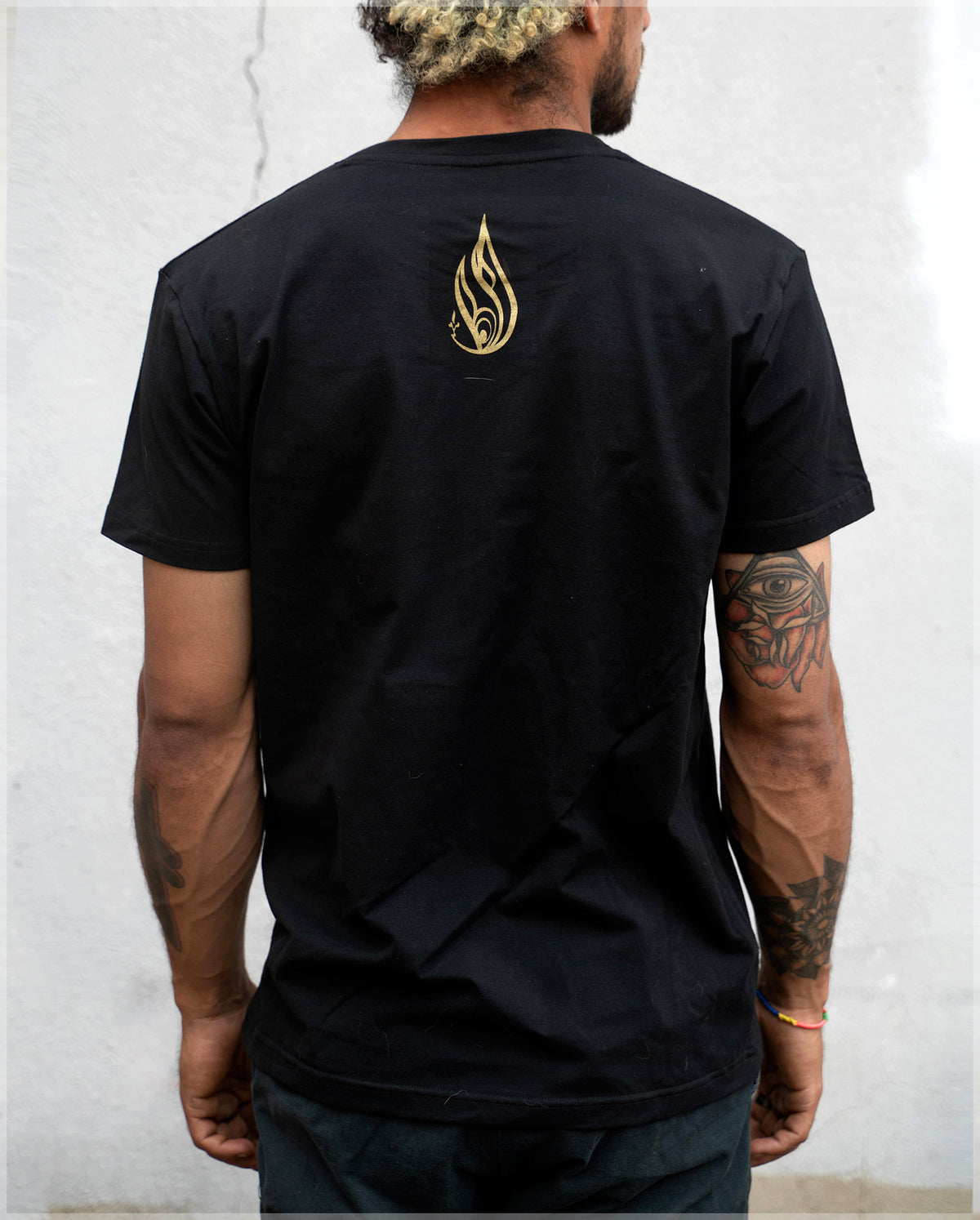 Metallic Bear Spirit Screenprint Tee by Justin Totemical