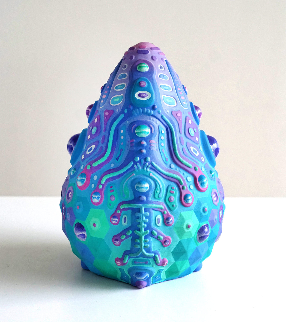 Egg Artifact Painted Sculpture by Ben Ridgway x Dylan Brooks