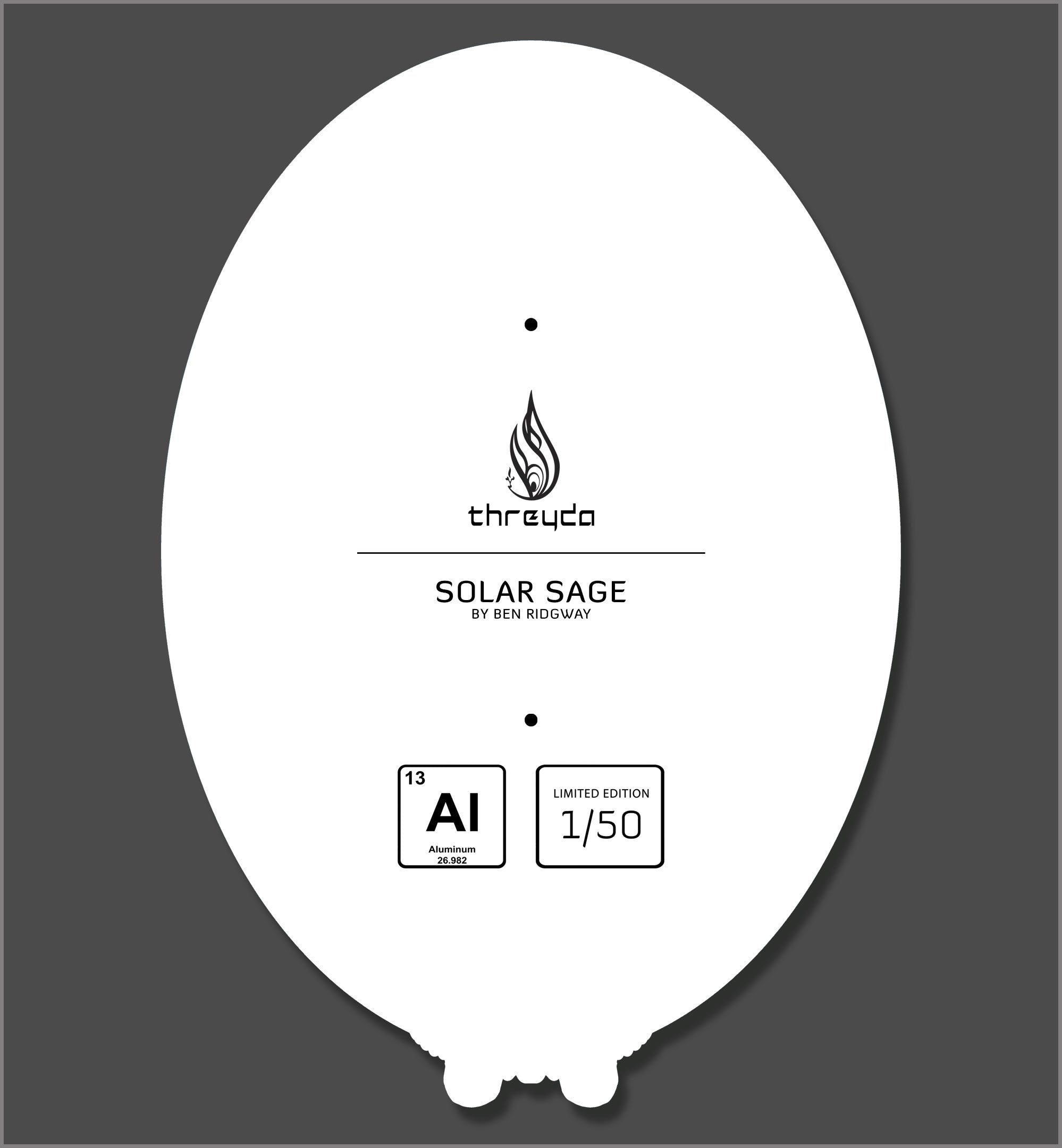 Solar Sage Diecut Aluminum Print by Ben Ridgway