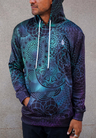 Bird of Paradise Pullover Hoodie by Threyda