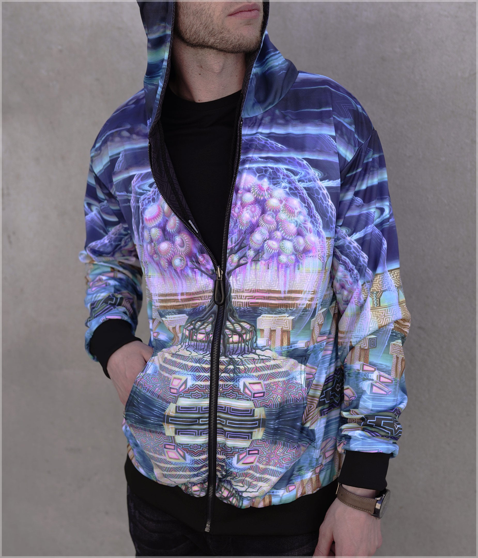 Roots of Creation Midweight Reversible Hoodie by Blake Foster