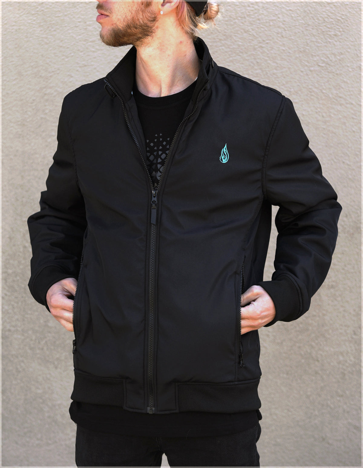 Swallowtail Tiger Funnel Neck Bomber by Android Jones