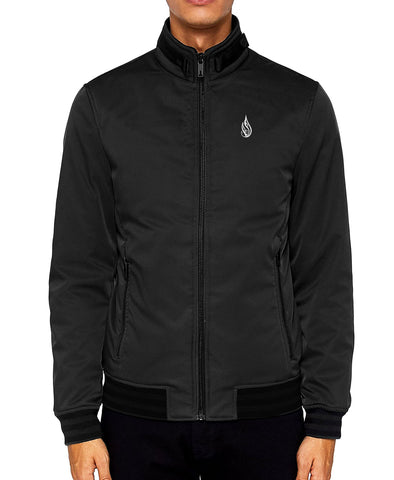Attunement Funnel Neck Bomber Jacket by Kris Davidson Threyda