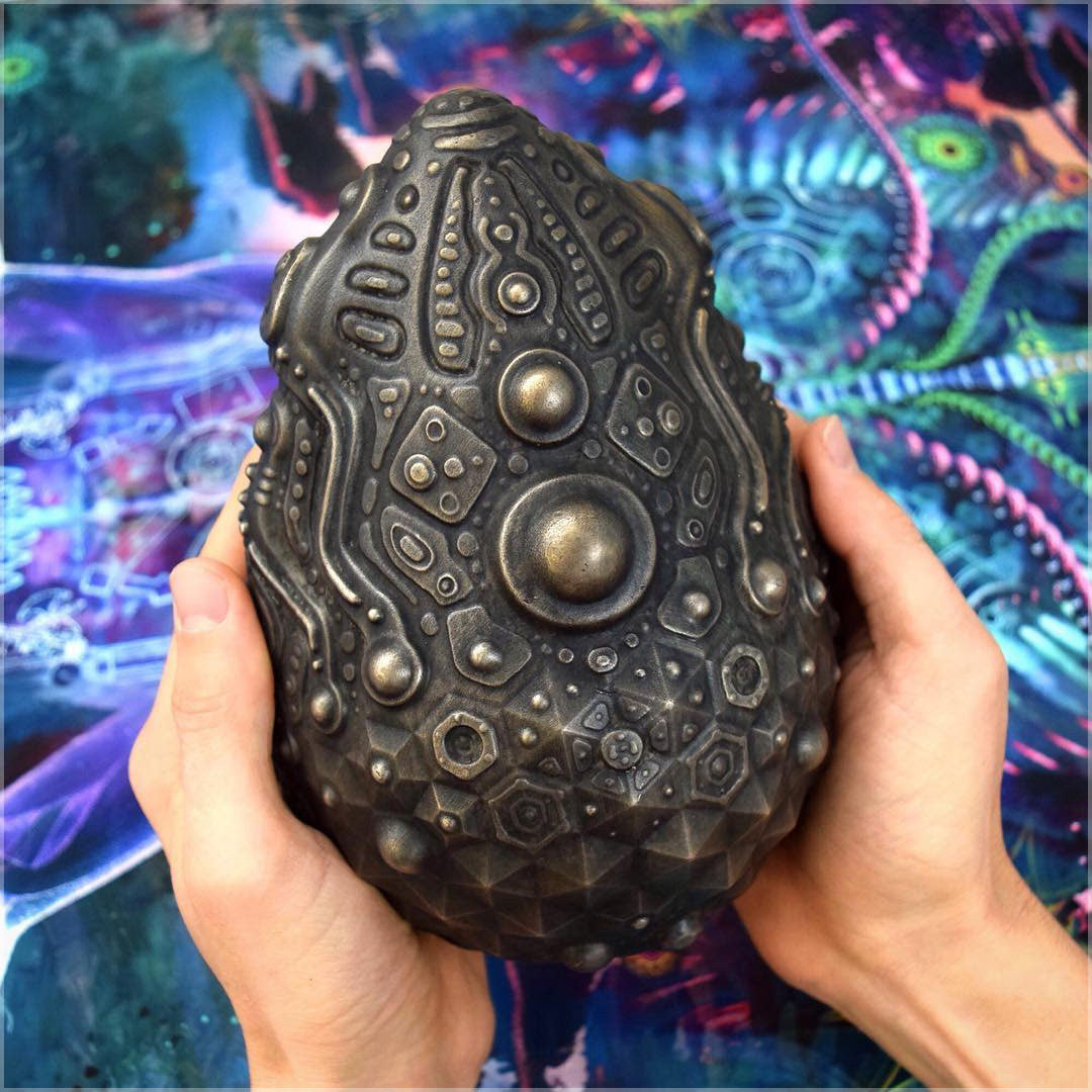 Egg Artifact Bronze Sculpture , Sculpture - Ben Ridgway, Threyda - 1