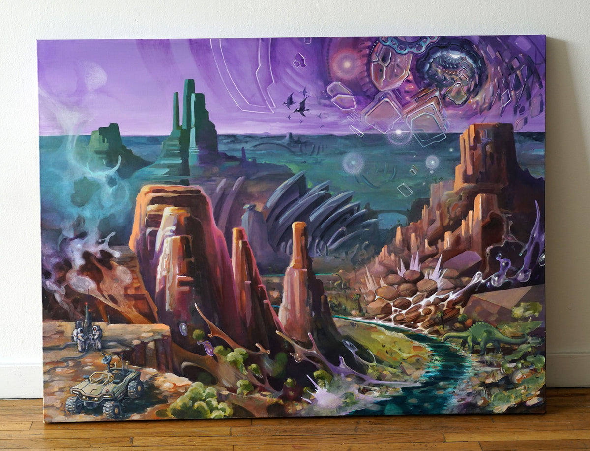 Trail Through Time Original Painting by Brian Hampton x Gabriel Welch - 48 HOUR AUCTION
